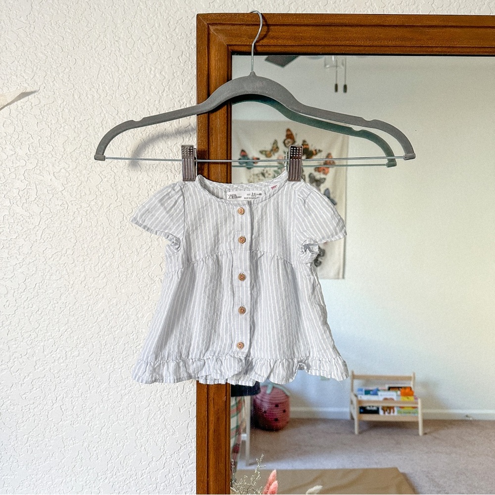 Zara 3-6 month button up